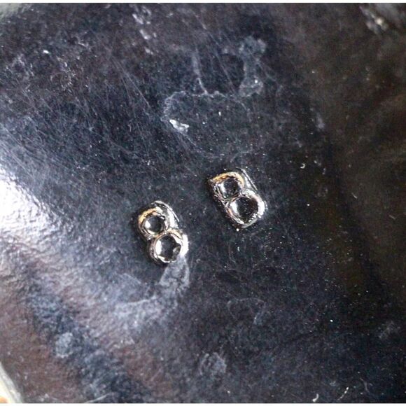 Pancaldi BROWN REAL LEATHER SNAKE MID HEEL POINTED BUCKLE SLINGBACK SHOES Sz 8B - Picture 10 of 12